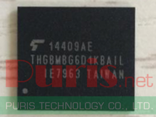 THGBMBG6D1KBAIL 8GByte 153ball eMMC 5.0 A19nm Toshiba