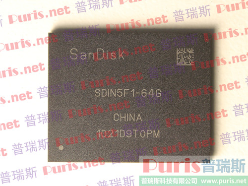 SDIN5F1-64G 64GByte 169ball eMMC 4.41 SanDisk