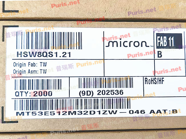 MT53E512M32D1ZW-046 AAT:B 16Gbit 200ball LPDDR4x for Automotive